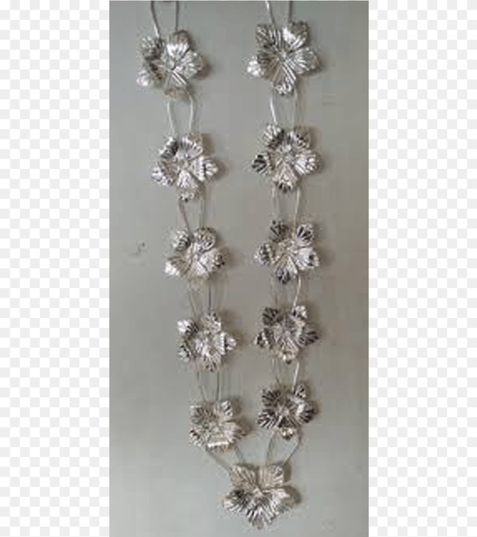 Silver Flower Garland Silver Jaswand Flower Haar, Accessories, Jewelry, Necklace, Chandelier Png