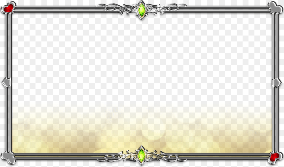 Silver Frame Golden Frame Border, Art, Graphics Free Png