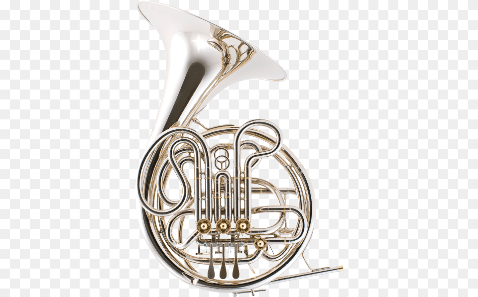 Silver French Horn, Brass Section, Musical Instrument, French Horn Png Image