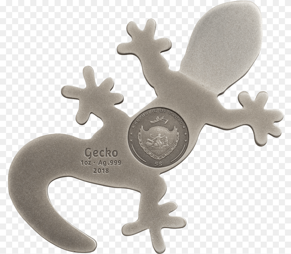 Silver Gecko U2013 Cit Coin Invest Ag Palau Gecko Ebay Coin, Animal, Lizard, Reptile Png