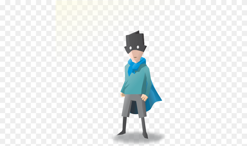 Silver Ghost Screen 2 Flat Character Design, Cape, Person, People, Long Sleeve Free Png Download