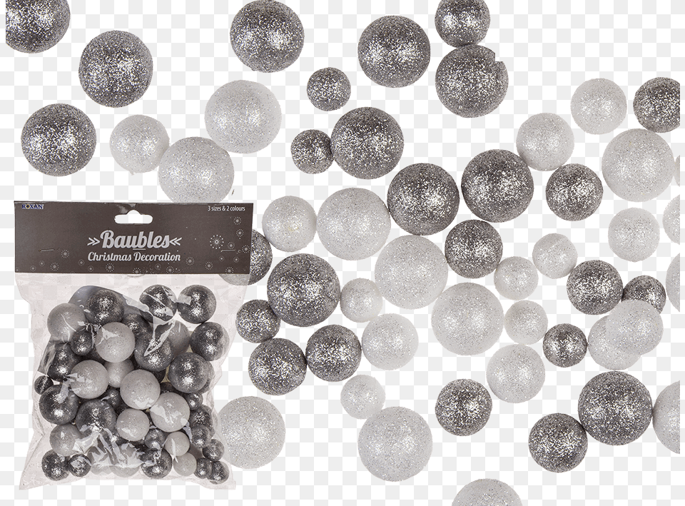 Silver Glitter Balls Foam, Sphere, Accessories, Diamond, Gemstone Free Transparent Png