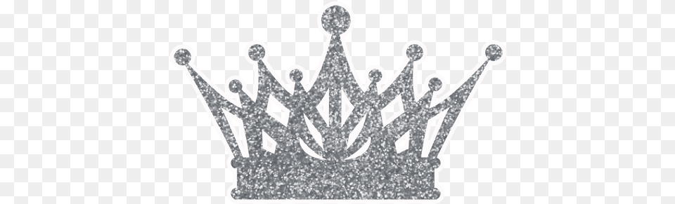 Silver Glitter Crown Silver Glitter Crown Clipart, Accessories, Jewelry, Mace Club, Weapon Free Png Download