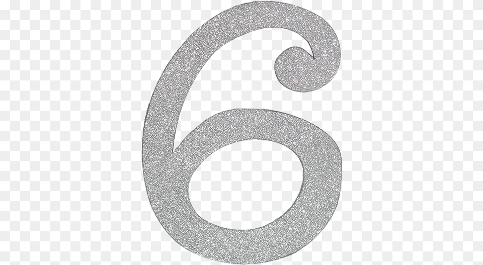 Silver Glitter Number 6, Text, Symbol, Chandelier, Lamp Png
