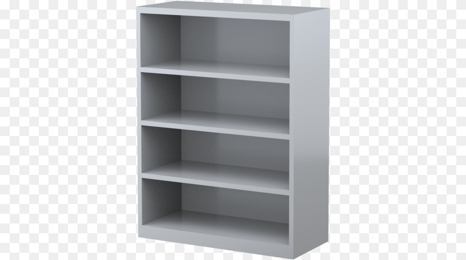 Silver Grey 3 Shelf Shelf, Furniture, Architecture, Building Free Png