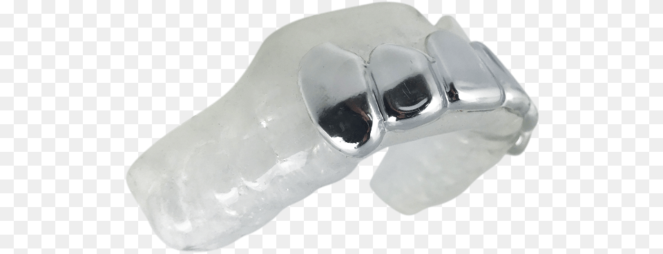 Silver Grillz Mouthguard Silver, Crystal, Ice, Person, Adult Free Png