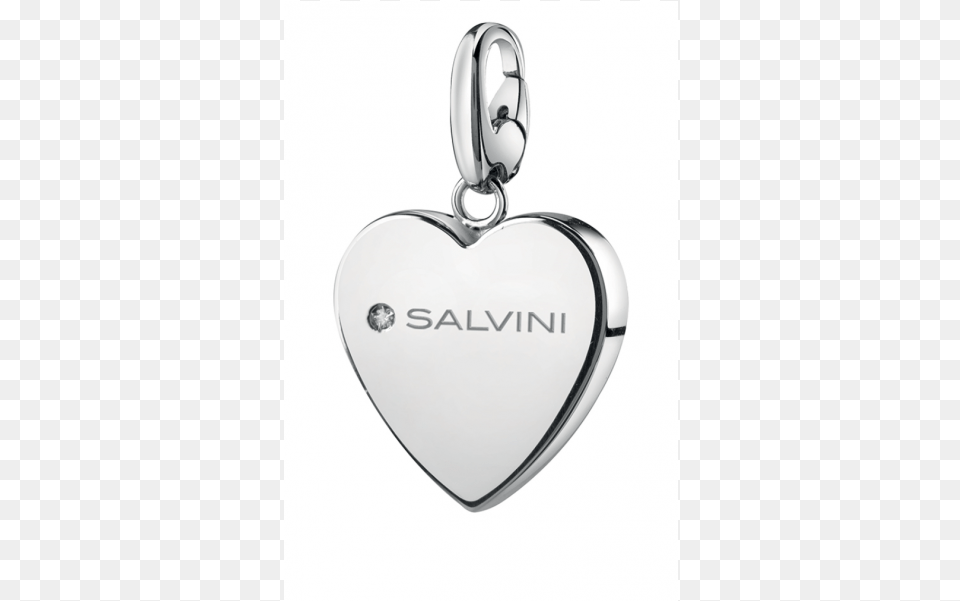 Silver Heart Charms Of Love Pendant With Diamond Charm Bracelet, Accessories, Jewelry, Locket Free Transparent Png