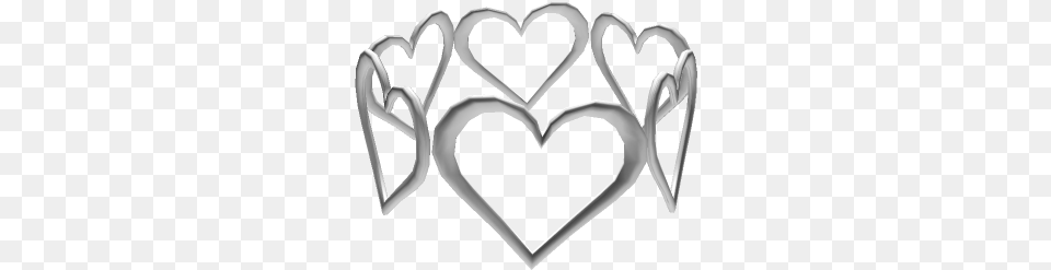 Silver Heart Crown Girly, Accessories, Jewelry, Smoke Pipe Png Image