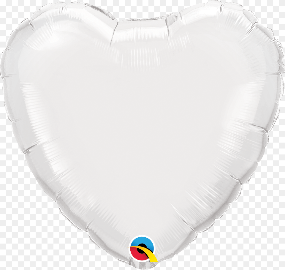 Silver Heart Foil Balloon Konfirmand Ballon Free Png