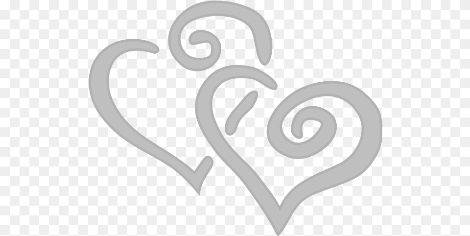 Silver Hearts Clip Art Hearts Clip Art, Stencil, Heart, Animal, Fish Free Png