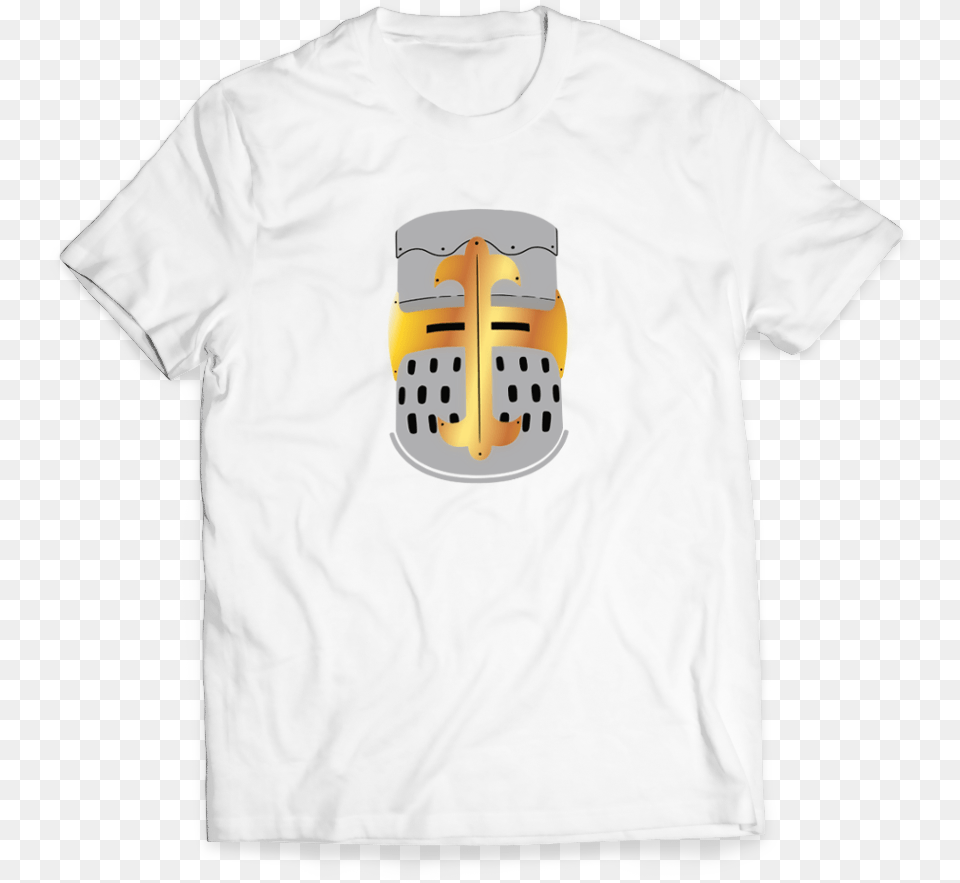 Silver Helmet Foil Tee T Shirt, Clothing, T-shirt Free Transparent Png