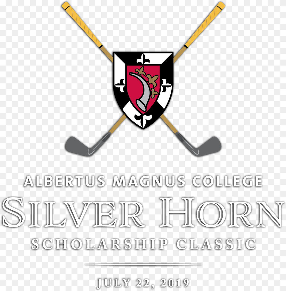 Silver Horn Classic Golf Tournament Logo With Albertus Albertus Magnus College, Advertisement, Poster, People, Person Free Png