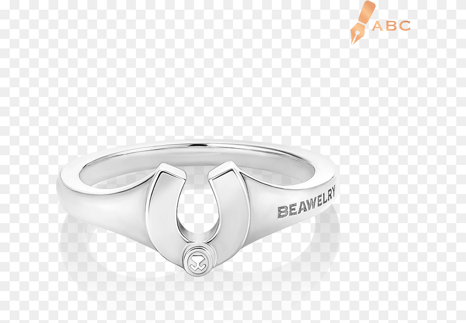 Silver Horseshoe Ring Engagement Ring, Accessories, Jewelry, Platinum Png Image