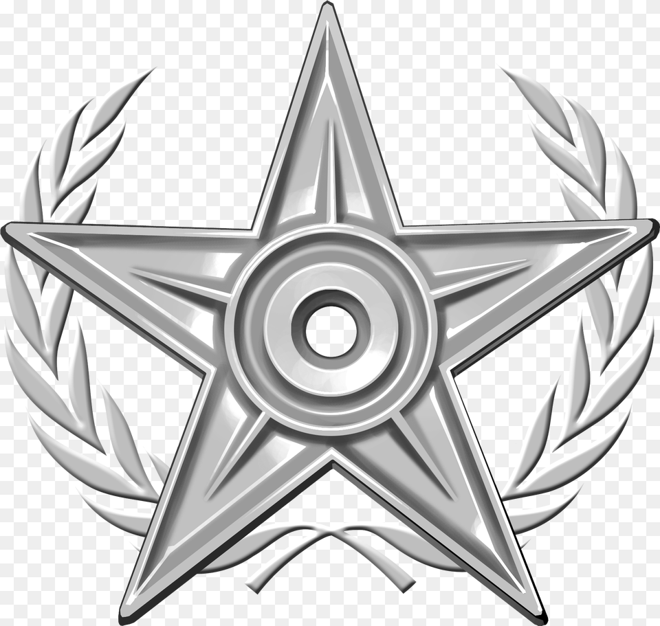 Silver In Silver, Symbol, Emblem, Star Symbol Png