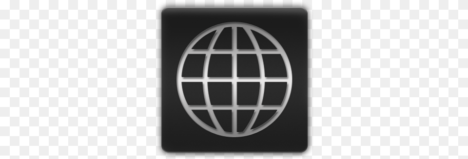 Silver Inlay Square Metal Icon Business Globe Web Icon Square, Sphere, Logo, Ammunition, Grenade Free Png