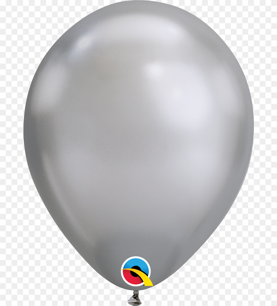 Silver Latex Ballon, Balloon, Plate Png