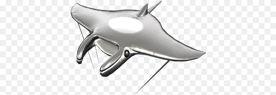 Silver Manta Glider Super Mario Wiki The Mario Encyclopedia Fin, Animal, Sea Life, Fish, Shark Png Image