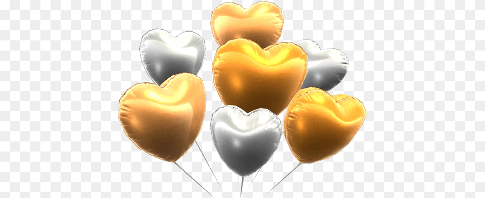 Silver Mario Kart Tour Heart Balloons, Balloon Free Png Download