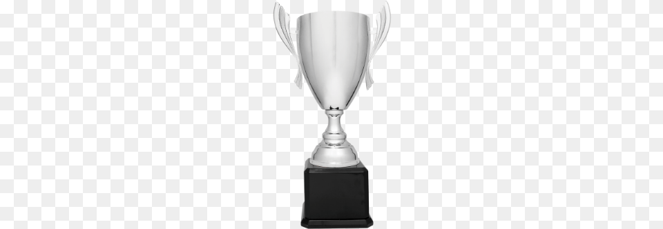 Silver Metal Cup Trophy On Black Royal Piano Finish Trophy Free Png