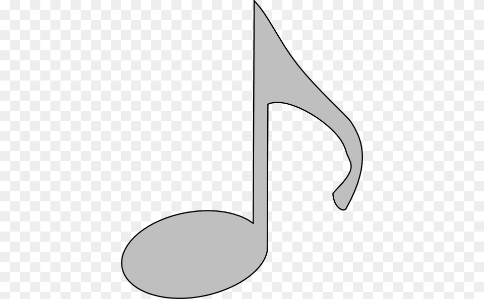 Silver Music Note Clip Art At Clker Silver Musical Note, Lighting, Electrical Device, Microphone, Kitchen Utensil Png