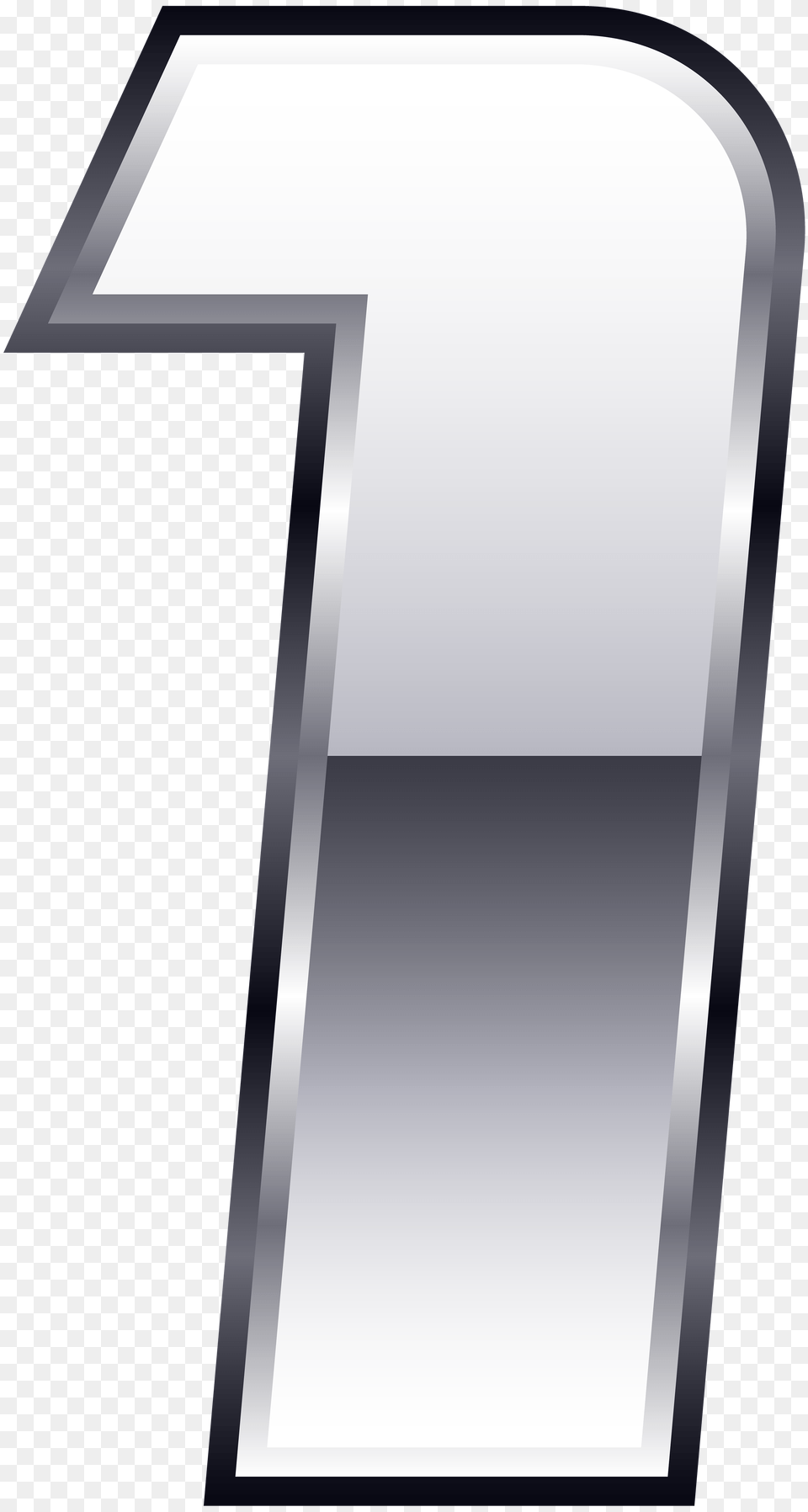 Silver Number One Clip, Text, Symbol Free Transparent Png