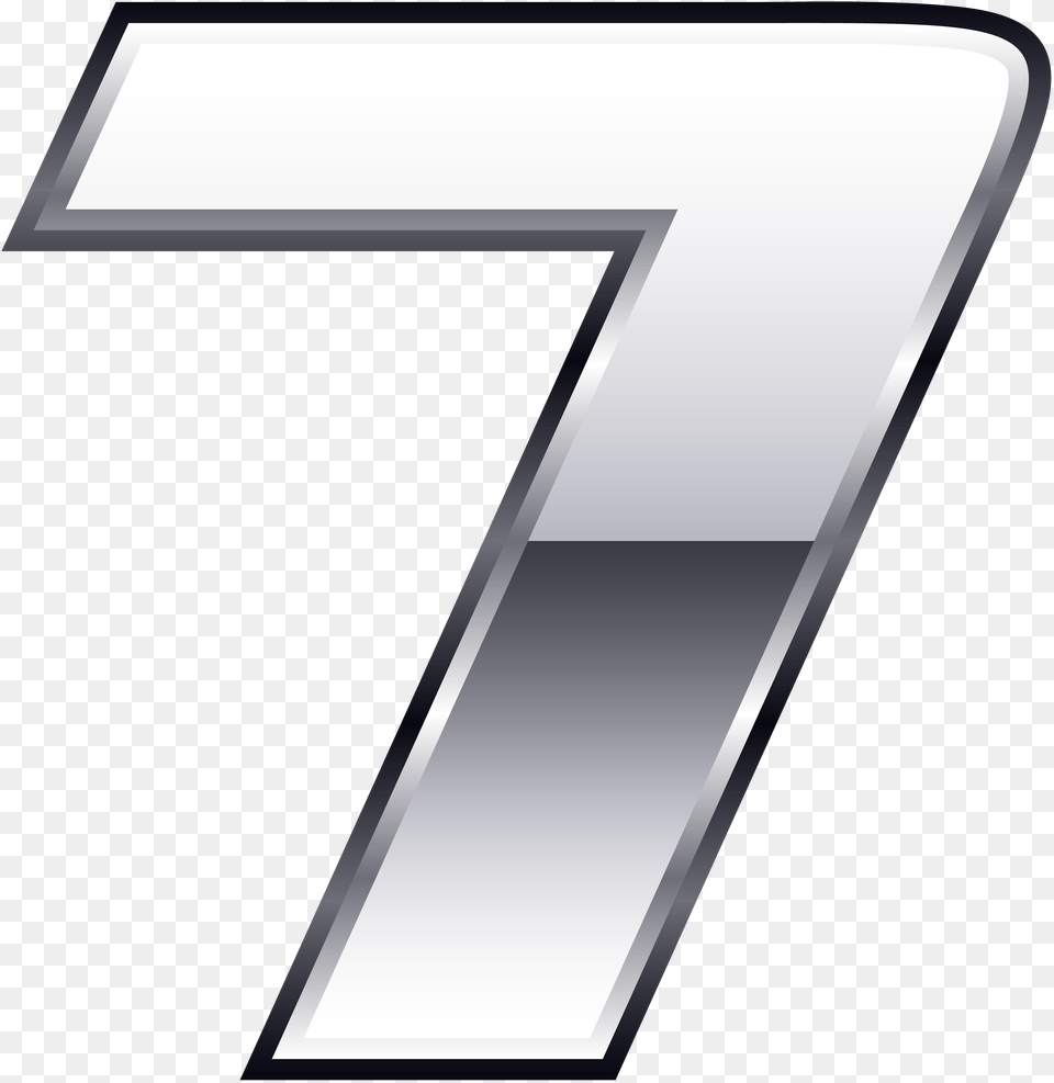 Silver Number Seven Clip Gallery, Symbol, Text Free Transparent Png