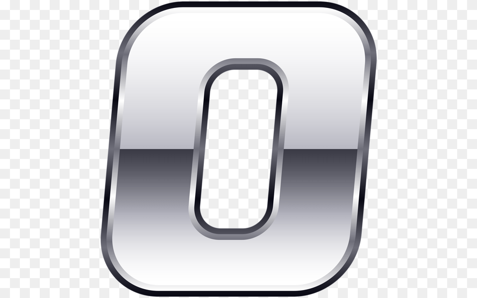 Silver Number Zero Transparent Clip Gallery, Symbol, Text Png Image