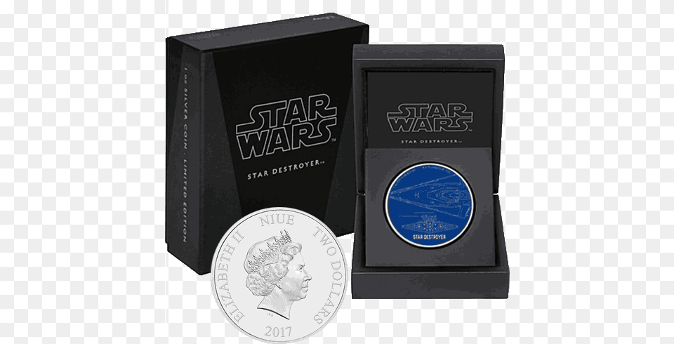 Silver Numis Star Wars Ships Destroyer 2017 1 Oz Coin, Person, Face, Head, Money Free Transparent Png