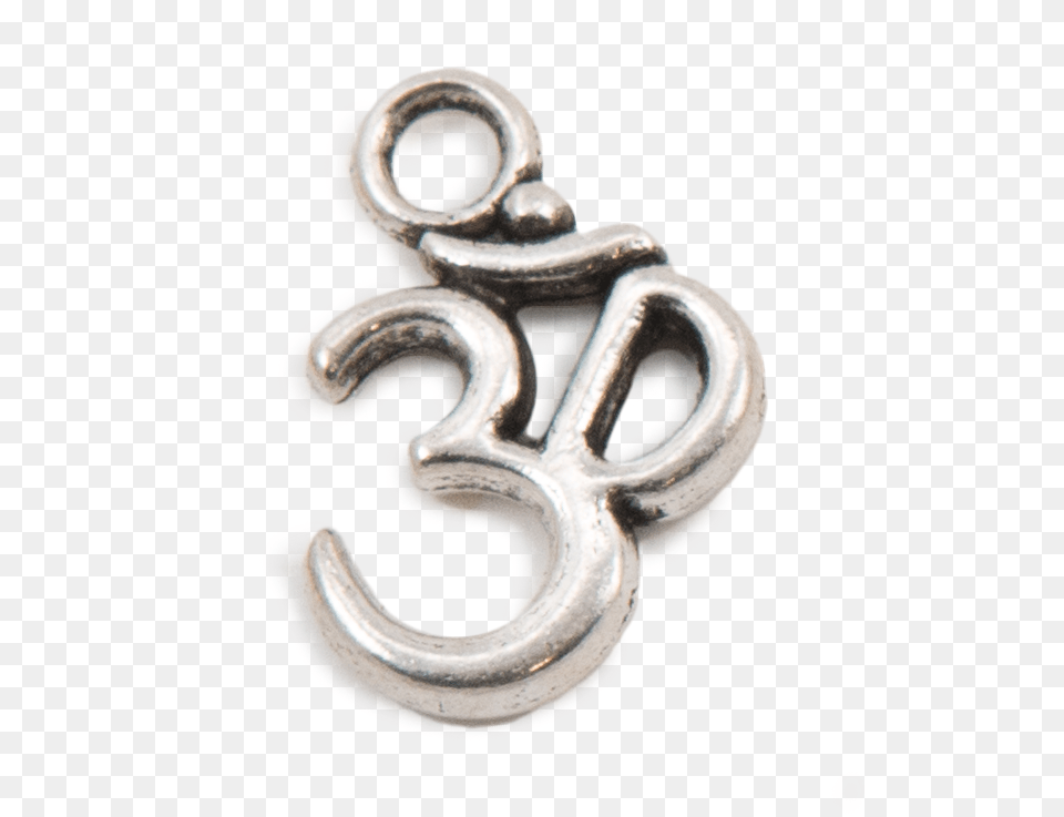 Silver Ohm Charm Silver, Electronics, Hardware, Hook, Accessories Png Image