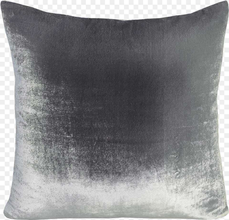 Silver Ombre Velvet Throw Pillow Silver Velvet Pillows, Cushion, Home Decor Free Png Download