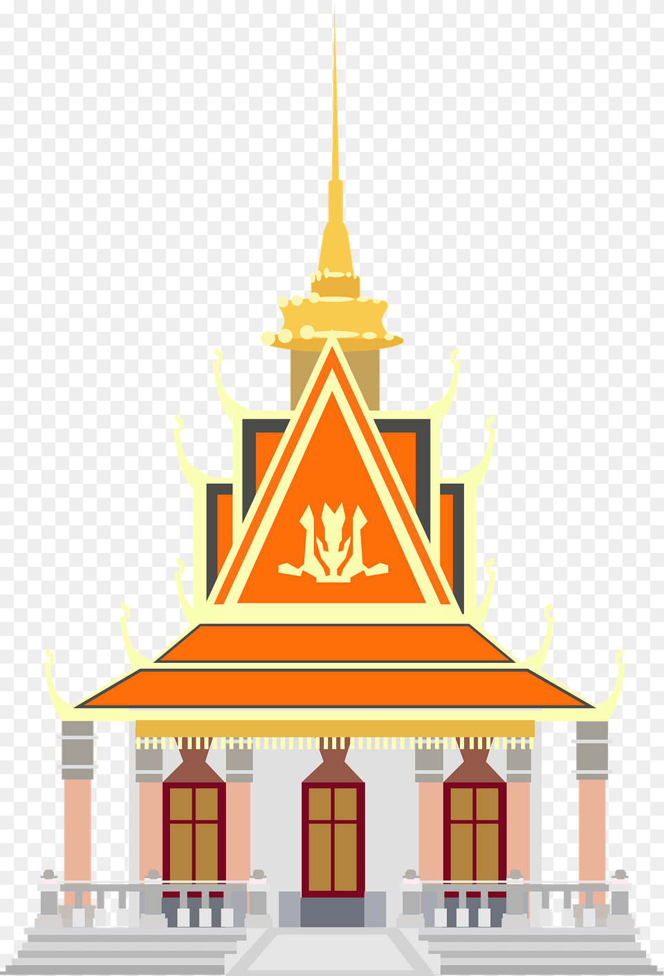 Silver Pagoda Clipart, Architecture, Building, Prayer, Shrine Free Png