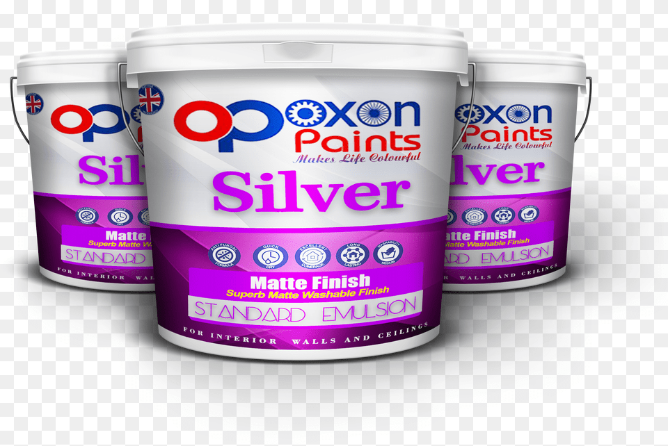 Silver Paint Bucket 3in1 Caffeinated Drink, Yogurt, Food, Dessert, Tin Free Png Download