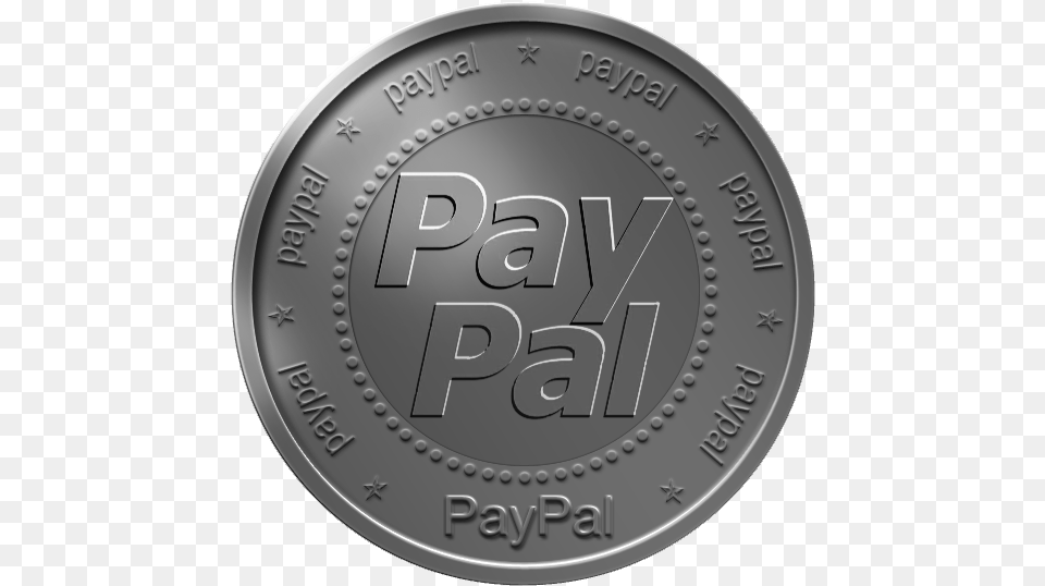 Silver Paypal Logo Logodix Coin, Money, Disk Free Png Download