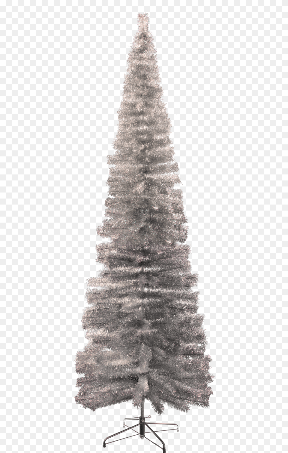 Silver Pencil Tree Christmas Tree, Plant, Fir, Christmas Decorations, Festival Free Transparent Png