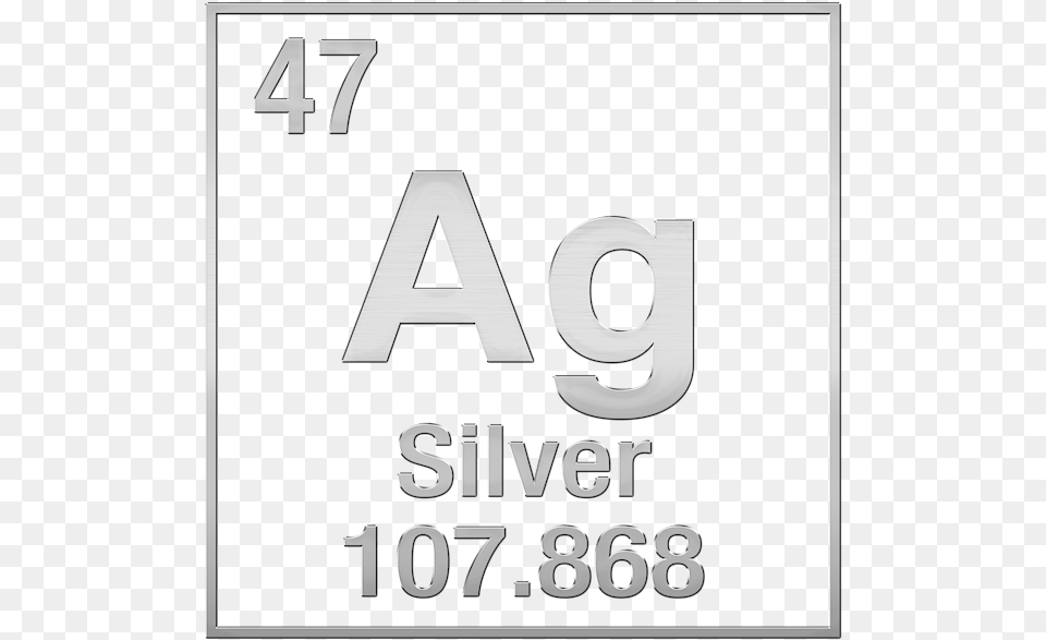 Silver Periodic Table Symbol Download Parallel, Text, Sign Free Png