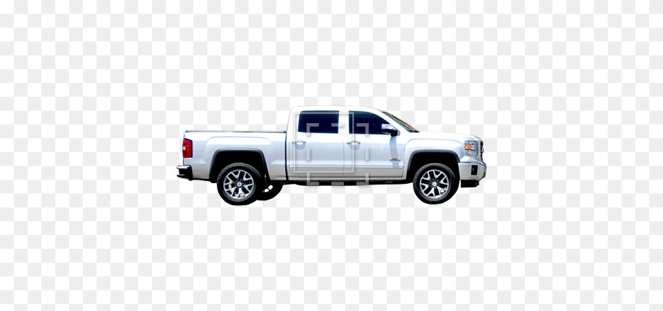 Silver Pickup Truck Side View, Pickup Truck, Transportation, Vehicle Free Transparent Png