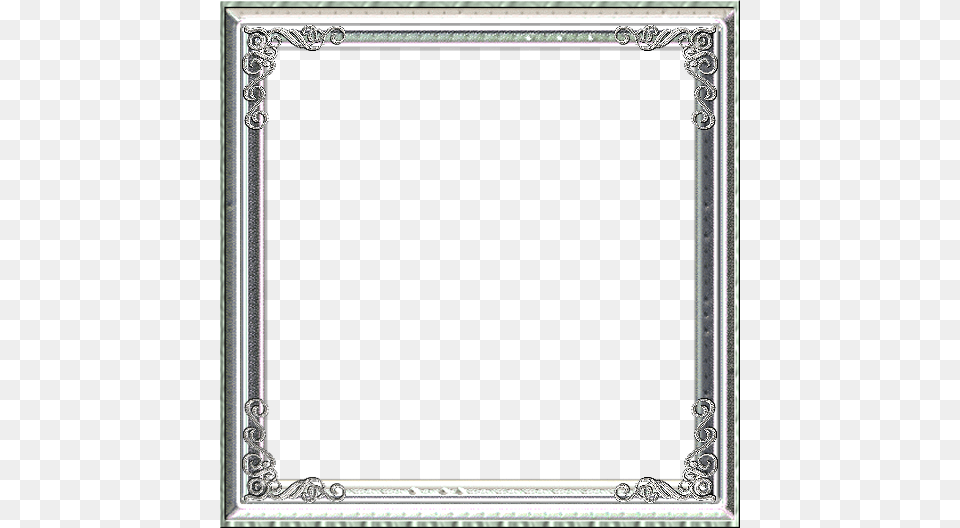 Silver Picture Frame Style, Blackboard Free Png