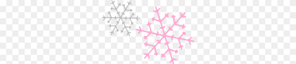 Silver Pink Snowflake Clip Art, Nature, Outdoors, Snow, Chess Free Png Download
