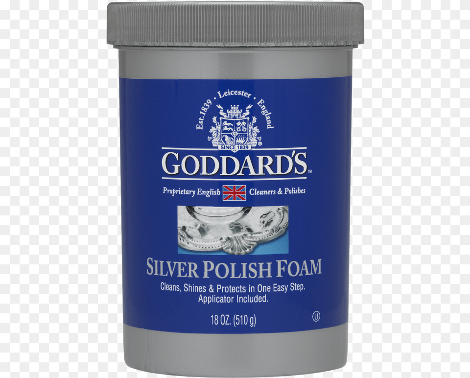 Silver Polish Foam 18oz Goddard Silver Polish Foam, Bottle, Can, Tin Free Png Download