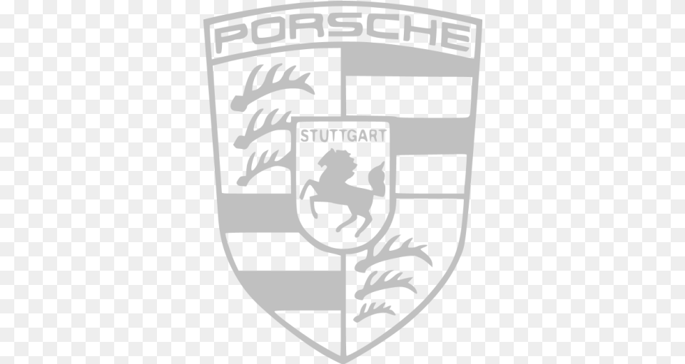 Silver Porsche Icon Porsche Car Logo Drawing, Emblem, Symbol Free Png