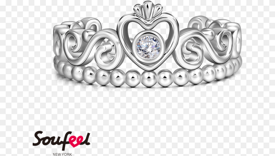 Silver Princess Crown Tiara Princess Ring 925 Sterling Coroa Rainha Prata, Accessories, Jewelry, Chandelier, Lamp Free Transparent Png