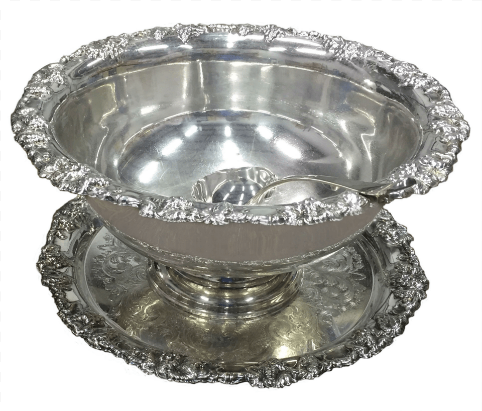 Silver Punch Bowl, Aluminium Free Png Download