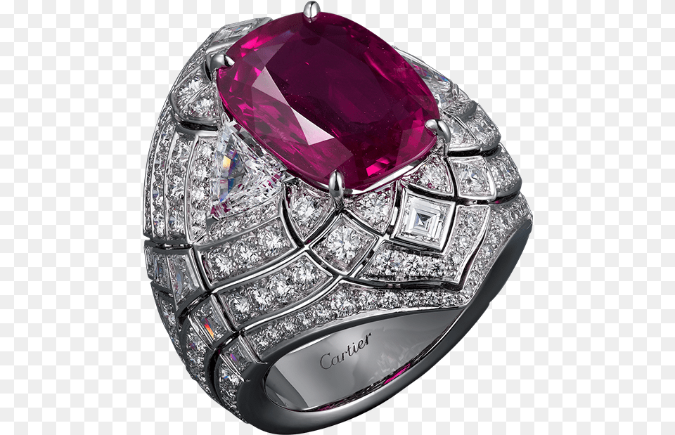 Silver Ring With Pink Diamond Clipart Jewellery, Accessories, Gemstone, Jewelry, Amethyst Free Png Download