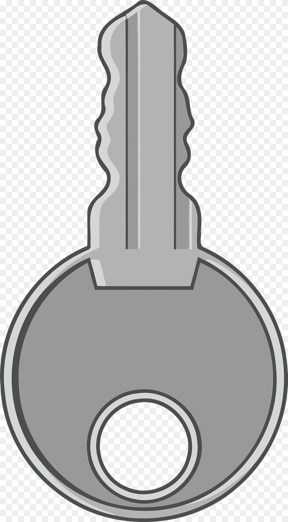 Silver Round Head Key Clipart, Bow, Weapon Free Png