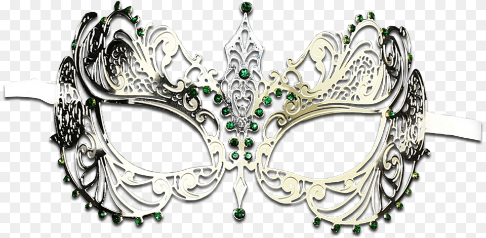 Silver Series Laser Cut Metal Venetian Pretty Masquerade Tiara, Accessories, Jewelry, Chandelier, Lamp Free Png Download