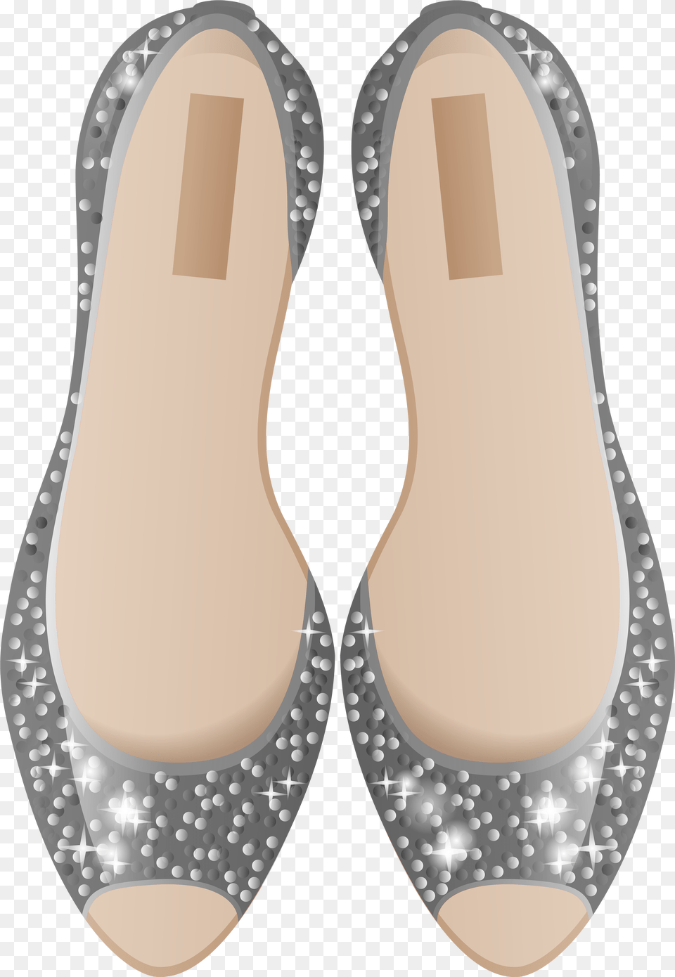 Silver Shoes Clip Art Flip Flops, Clothing, Footwear, Shoe, Sandal Png Image