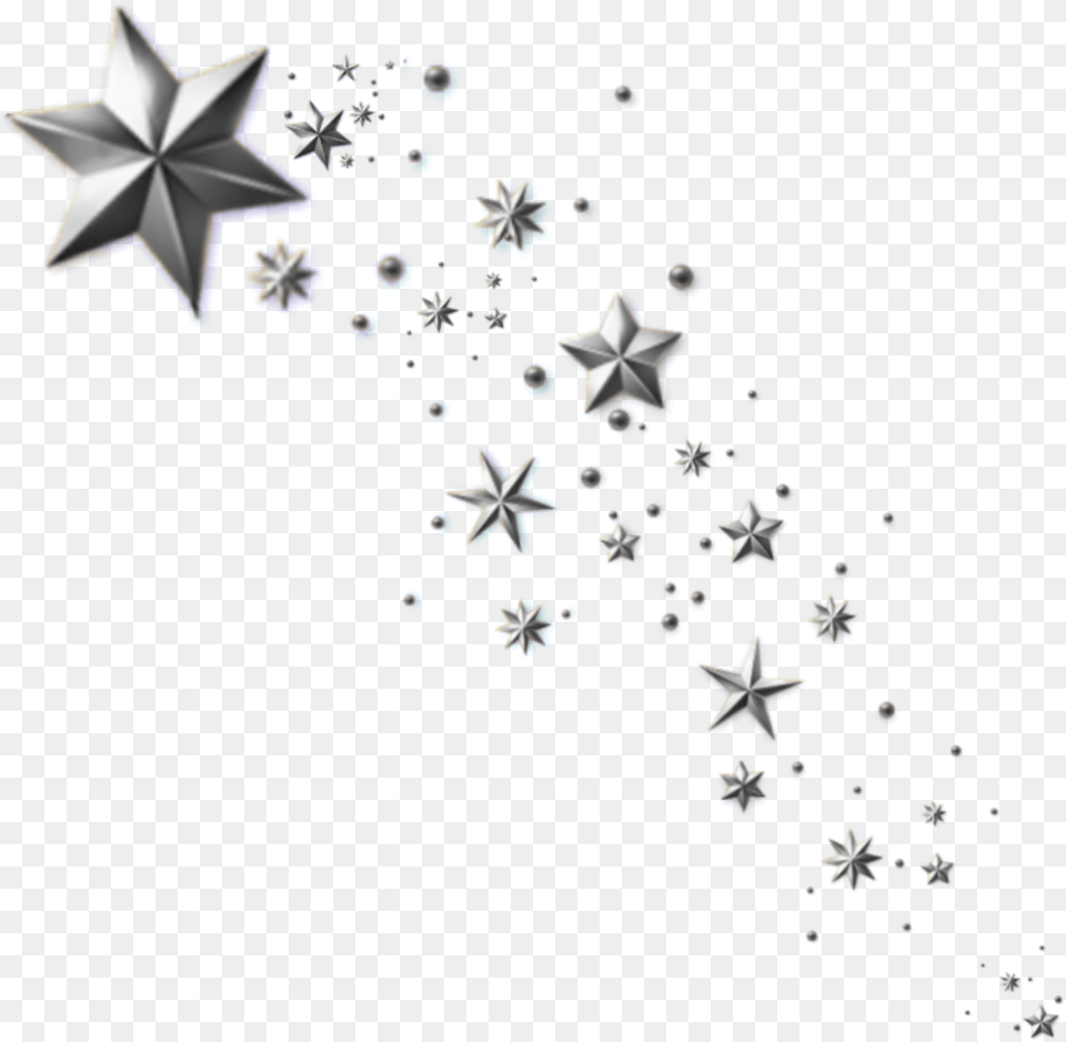 Silver Shooting Star, Star Symbol, Symbol, Outdoors, Nature Free Transparent Png