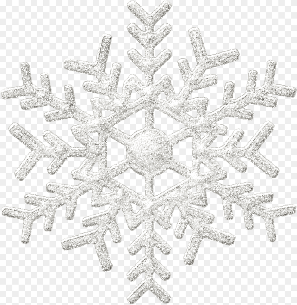 Silver Snowflake, Nature, Outdoors, Snow Png