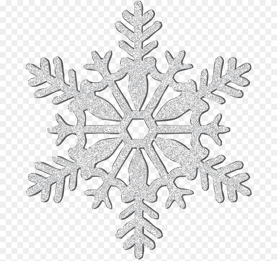 Silver Snowflake Silver Glitter Snowflake, Nature, Outdoors, Snow Free Transparent Png