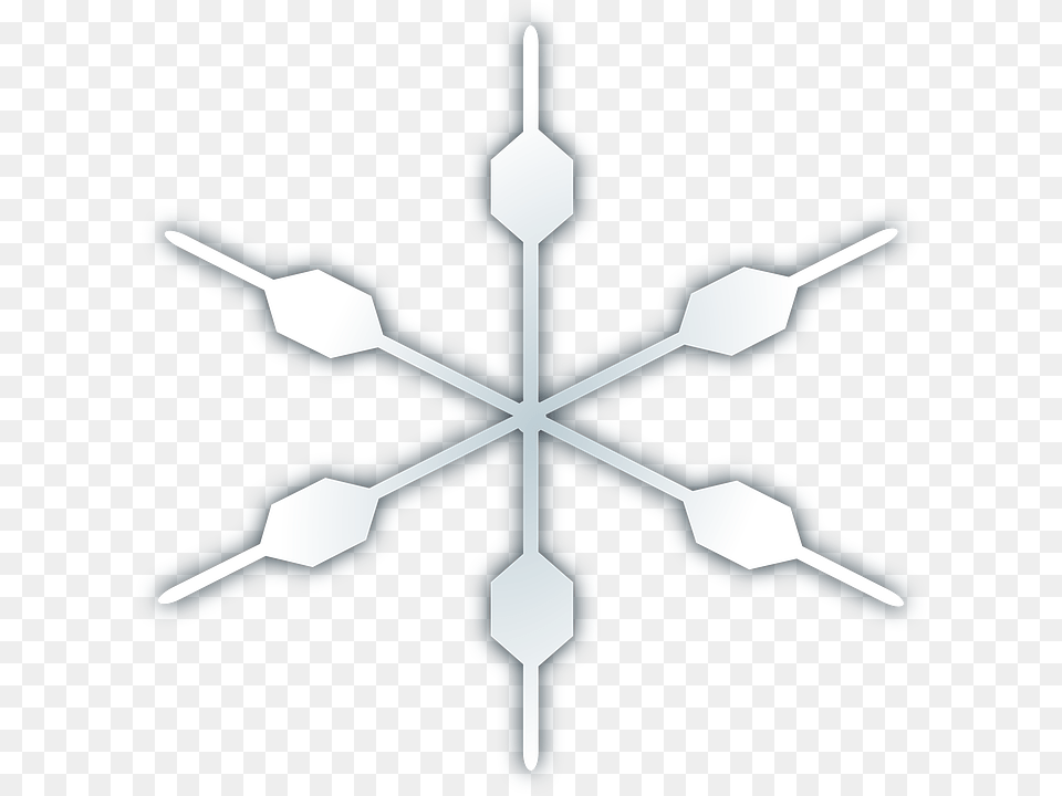 Silver Snowflake Snow Fake, Nature, Outdoors, Appliance, Ceiling Fan Free Png Download